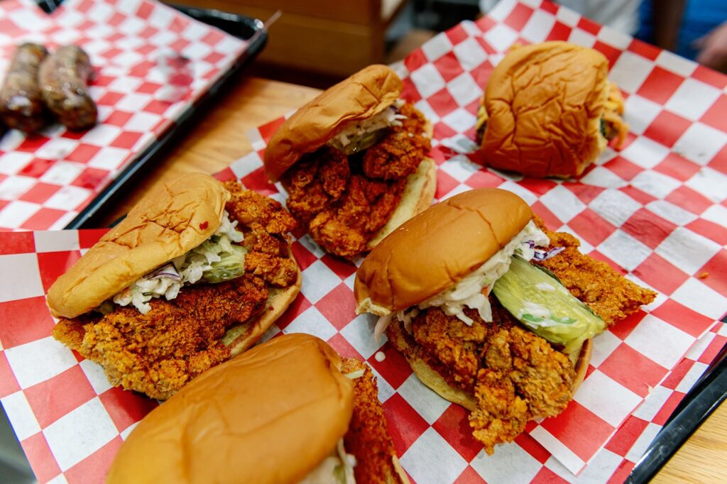 Southerns Chicken Sandwich at the Channell Shopping Center.