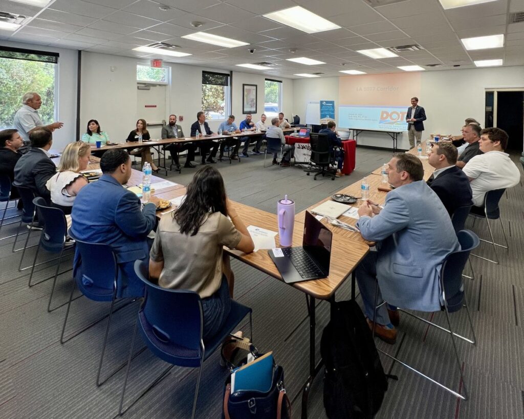 Business and community leaders at the LA 1077 Business Executive Roundtable in St. Tammany Parish.